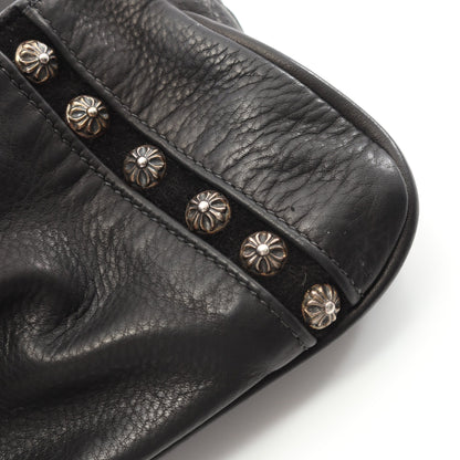 ラージ ダガー クロスボール チェーンショルダーバッグ レザー ブラック クロムハーツ バッグ Chrome Hearts