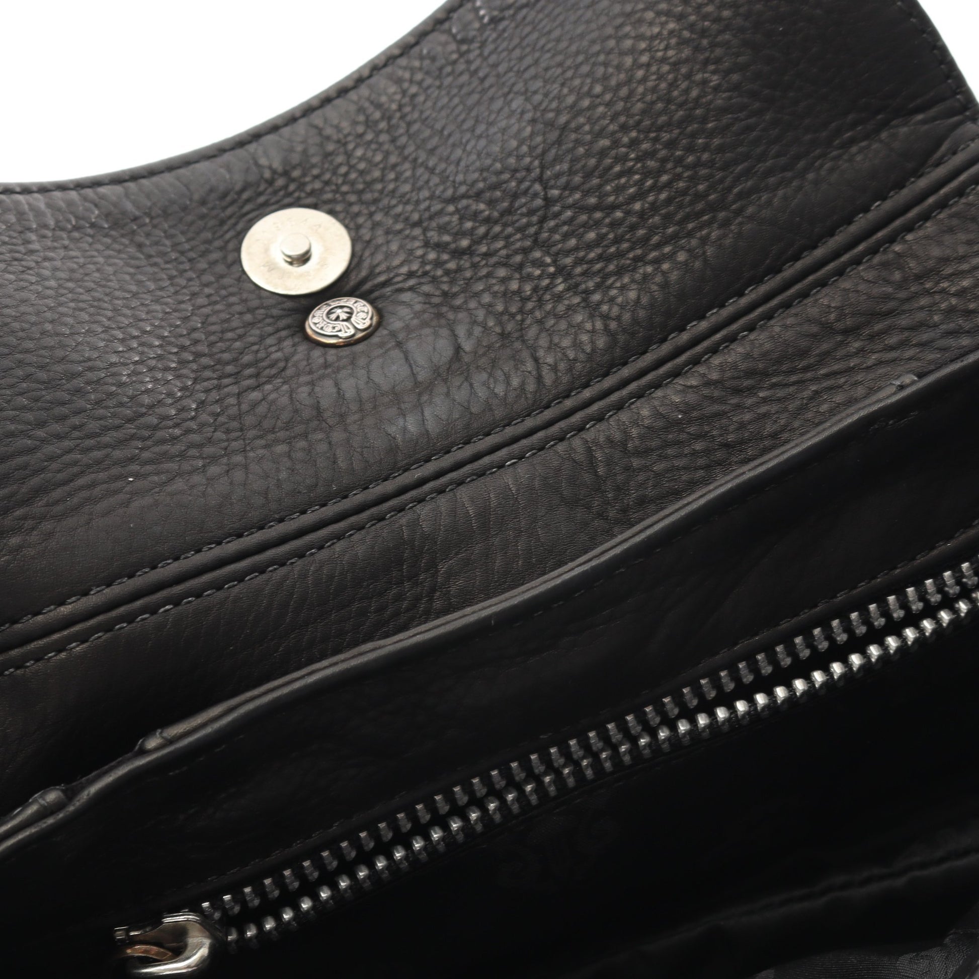 ラージ ダガー クロスボール チェーンショルダーバッグ レザー ブラック クロムハーツ バッグ Chrome Hearts
