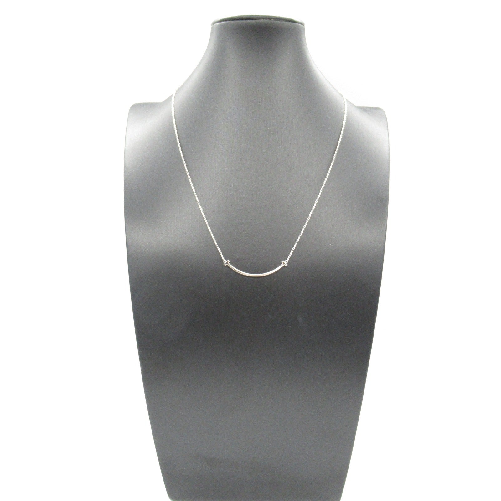 Tスマイル スモール ネックレス ネックレス K18WG（ホワイトゴールド