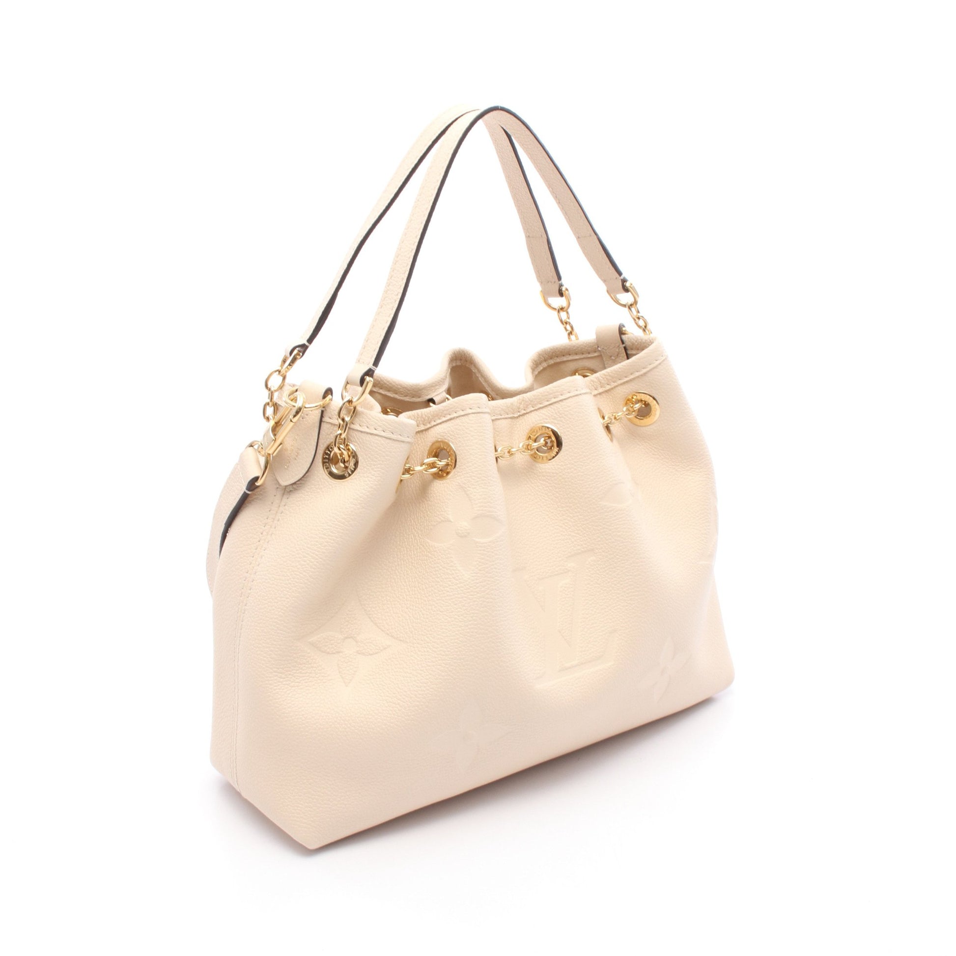 LVバンドル モノグラムアンプラント クレーム ハンドバッグ レザー アイボリー 2WAY ルイヴィトン バッグ LOUIS VUITTON