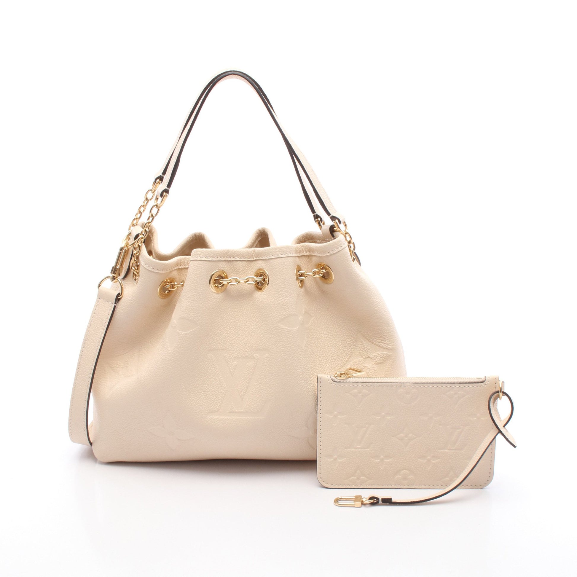 LVバンドル モノグラムアンプラント クレーム ハンドバッグ レザー アイボリー 2WAY ルイヴィトン バッグ LOUIS VUITTON