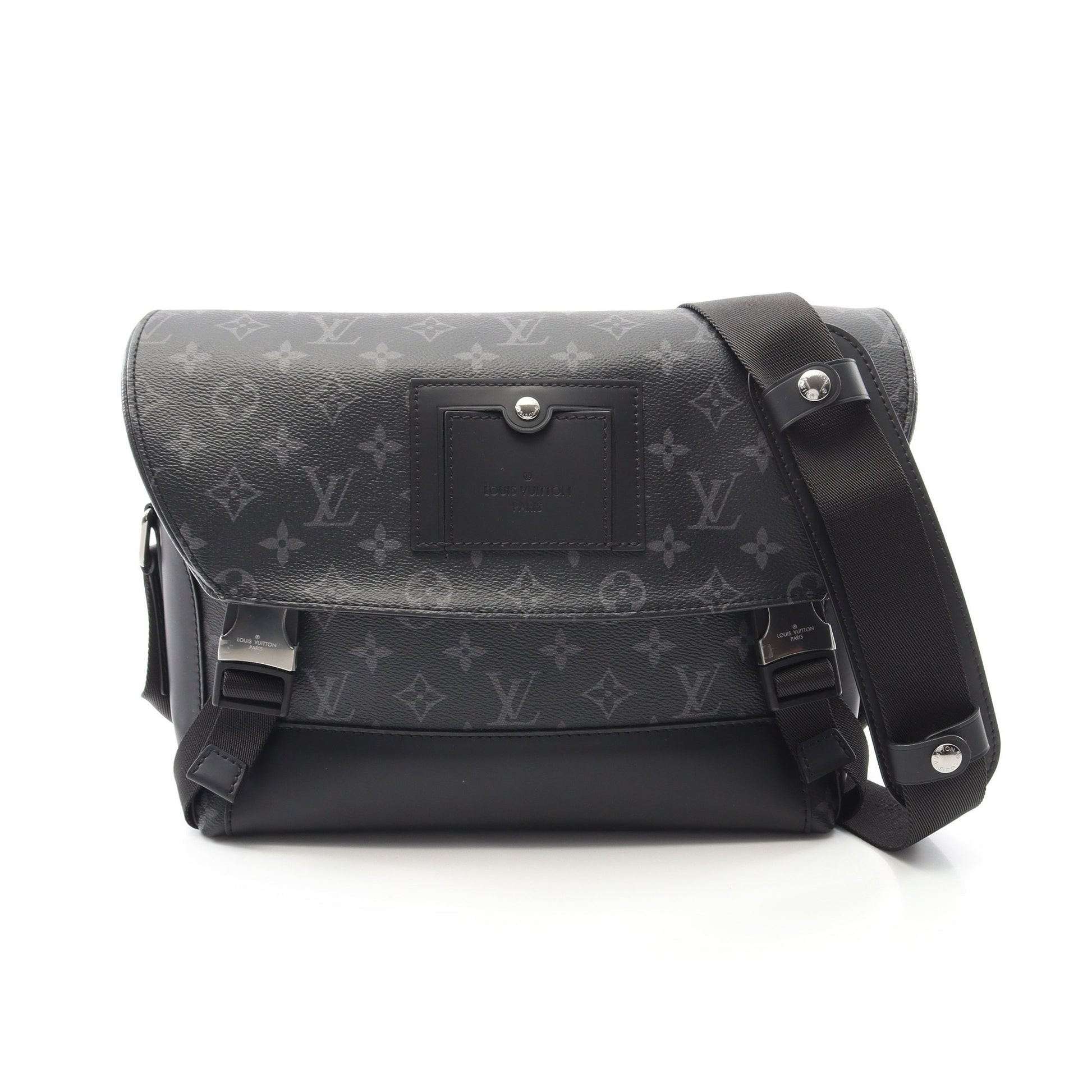 メッセンジャーヴォワヤージュPM モノグラムエクリプス ショルダーバッグ PVC レザー ブラック ルイヴィトン バッグ LOUIS VUITTON