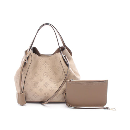 ヒナPM マヒナ ガレ ハンドバッグ レザー グレーベージュ 2WAY ルイヴィトン バッグ LOUIS VUITTON