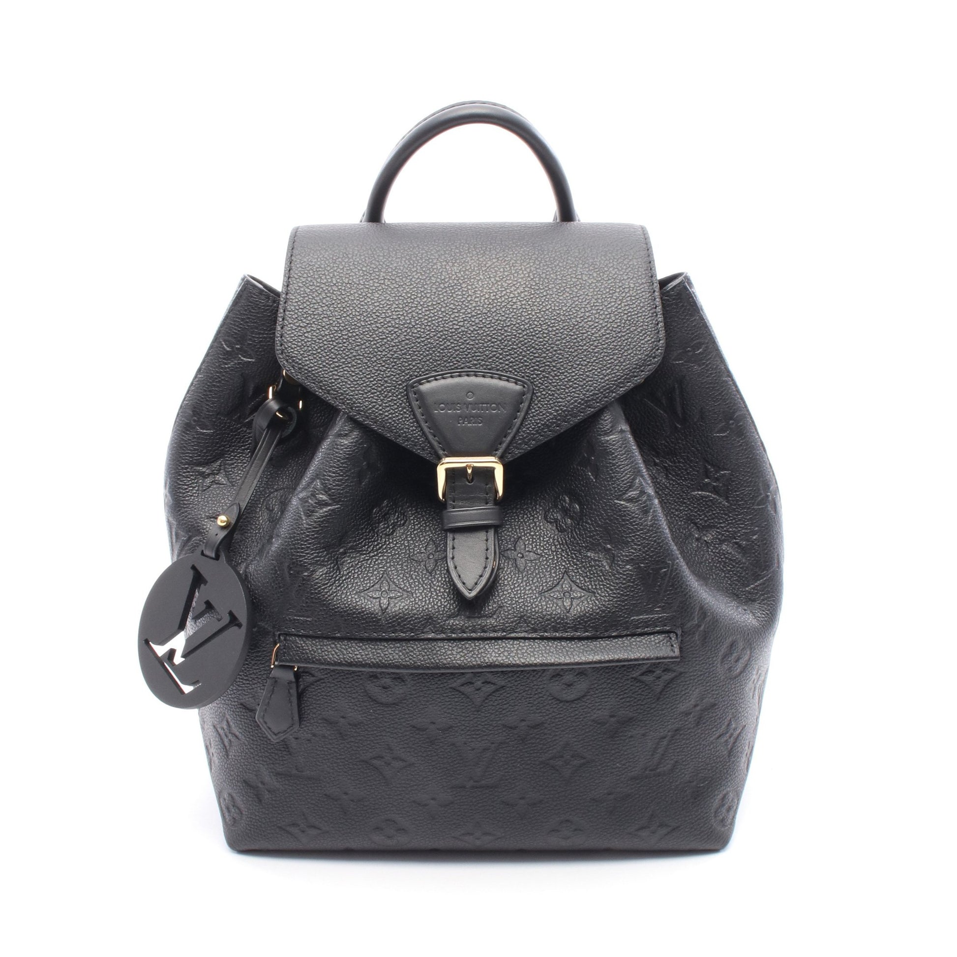 モンスリPM モノグラムアンプラント ノワール バックパック リュックサック レザー ブラック ルイヴィトン バッグ LOUIS VUITTON