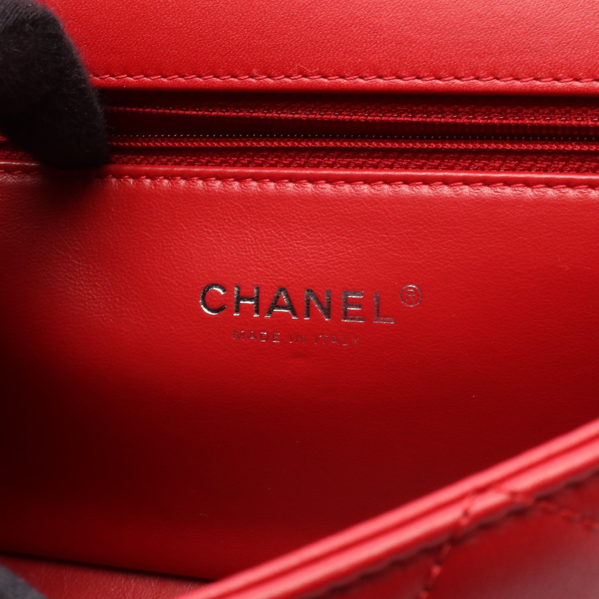 CCフィリグリー マトラッセ チェーンショルダーバッグ レザー レッド レッド金具 シャネル バッグ CHANEL