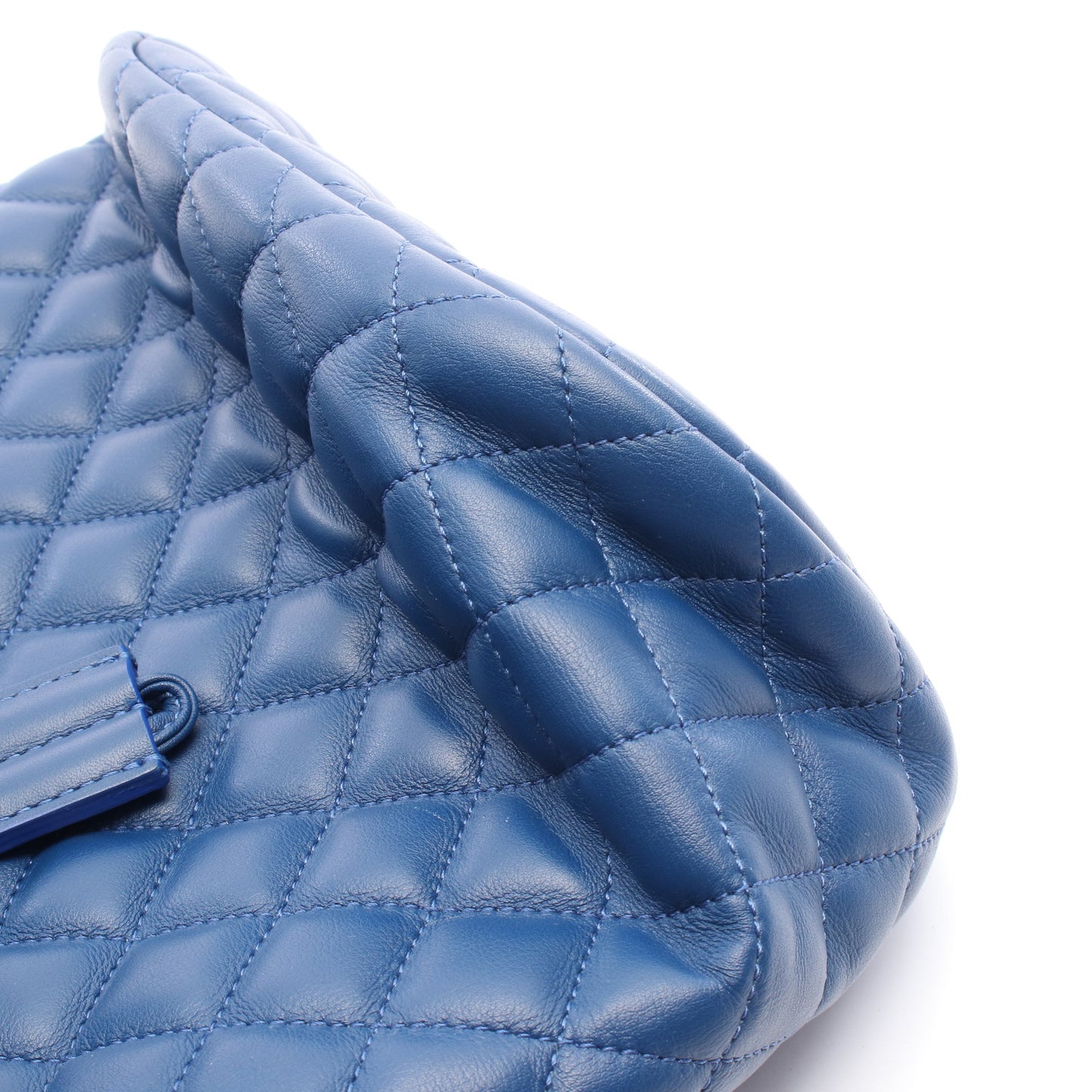マトラッセ バックパック リュックサック ラムスキン ブルー ゴールド金具 シャネル バッグ CHANEL