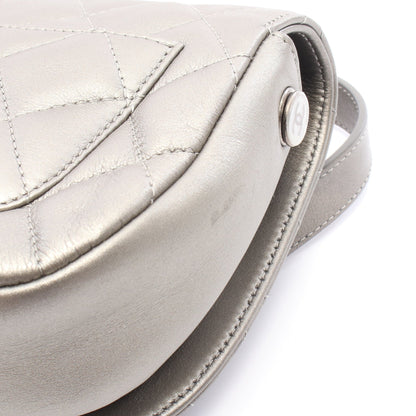 チェーンショルダーバッグ レザー シャンパンゴールド シルバー金具 シャネル バッグ CHANEL