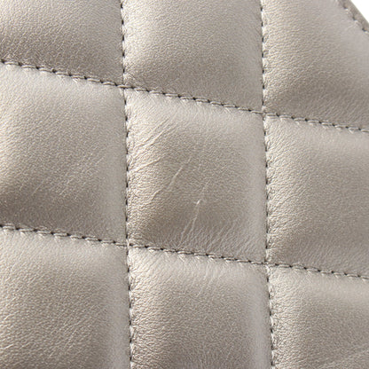 チェーンショルダーバッグ レザー シャンパンゴールド シルバー金具 シャネル バッグ CHANEL