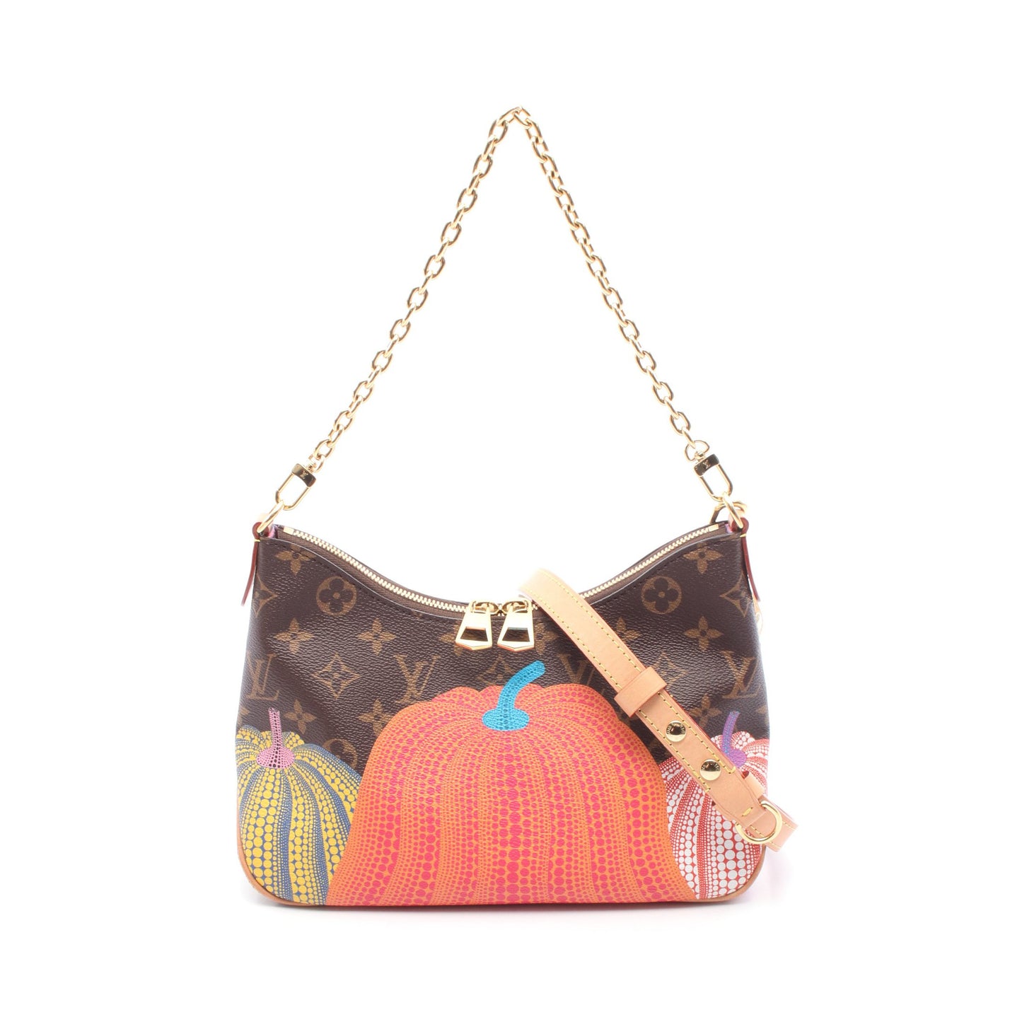 LV × YK ブローニュNM チェーンハンドバッグ PVC レザー ブラウン 2WAY ルイヴィトン バッグ LOUIS VUITTON