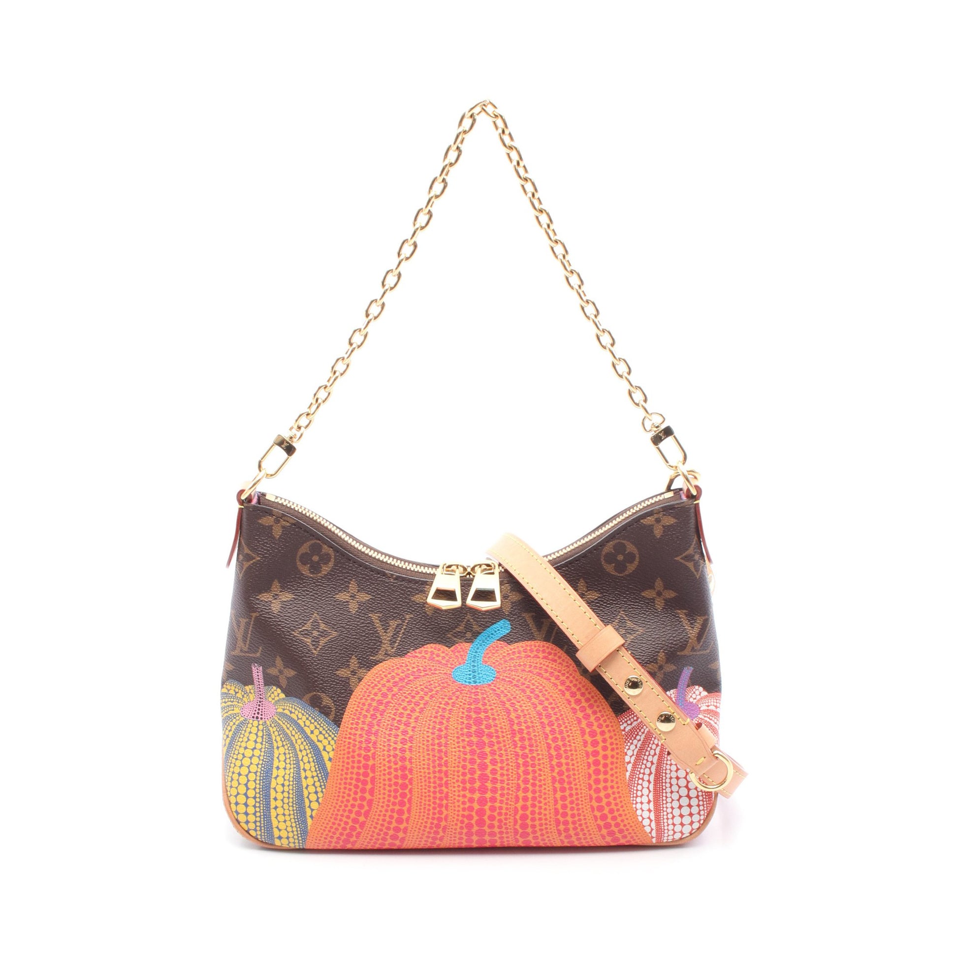 LV × YK ブローニュNM チェーンハンドバッグ PVC レザー ブラウン 2WAY ルイヴィトン バッグ LOUIS VUITTON