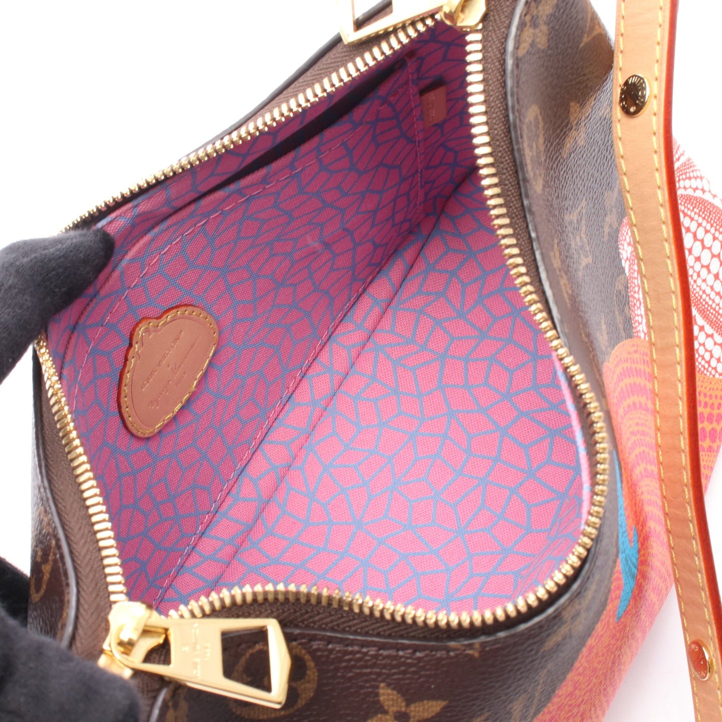 LV × YK ブローニュNM チェーンハンドバッグ PVC レザー ブラウン 2WAY ルイヴィトン バッグ LOUIS VUITTON
