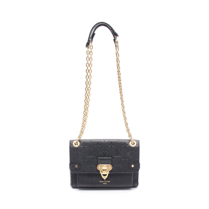 ヴァヴァンBB モノグラムアンプラント ノワール Wチェーンショルダーバッグ レザー ブラック ルイヴィトン バッグ LOUIS VUITTON