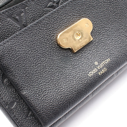 ヴァヴァンBB モノグラムアンプラント ノワール Wチェーンショルダーバッグ レザー ブラック ルイヴィトン バッグ LOUIS VUITTON