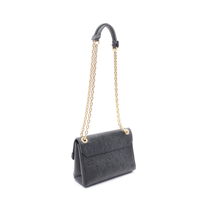 ヴァヴァンBB モノグラムアンプラント ノワール Wチェーンショルダーバッグ レザー ブラック ルイヴィトン バッグ LOUIS VUITTON