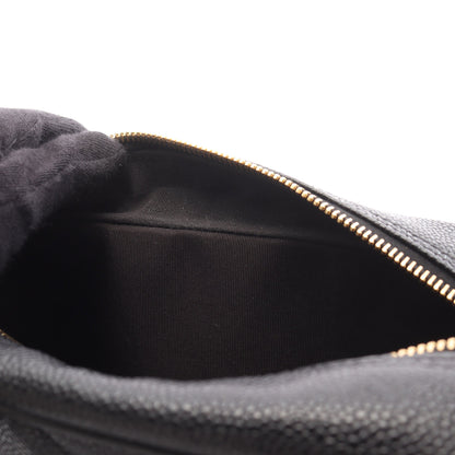 マトラッセ ハンドバッグ ミニボストンバッグ キャビアスキン ブラック ゴールド金具 シャネル バッグ CHANEL
