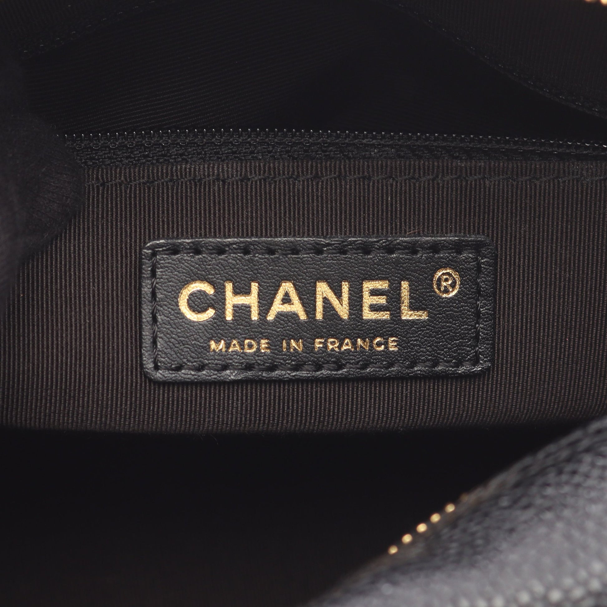 マトラッセ ハンドバッグ ミニボストンバッグ キャビアスキン ブラック ゴールド金具 シャネル バッグ CHANEL