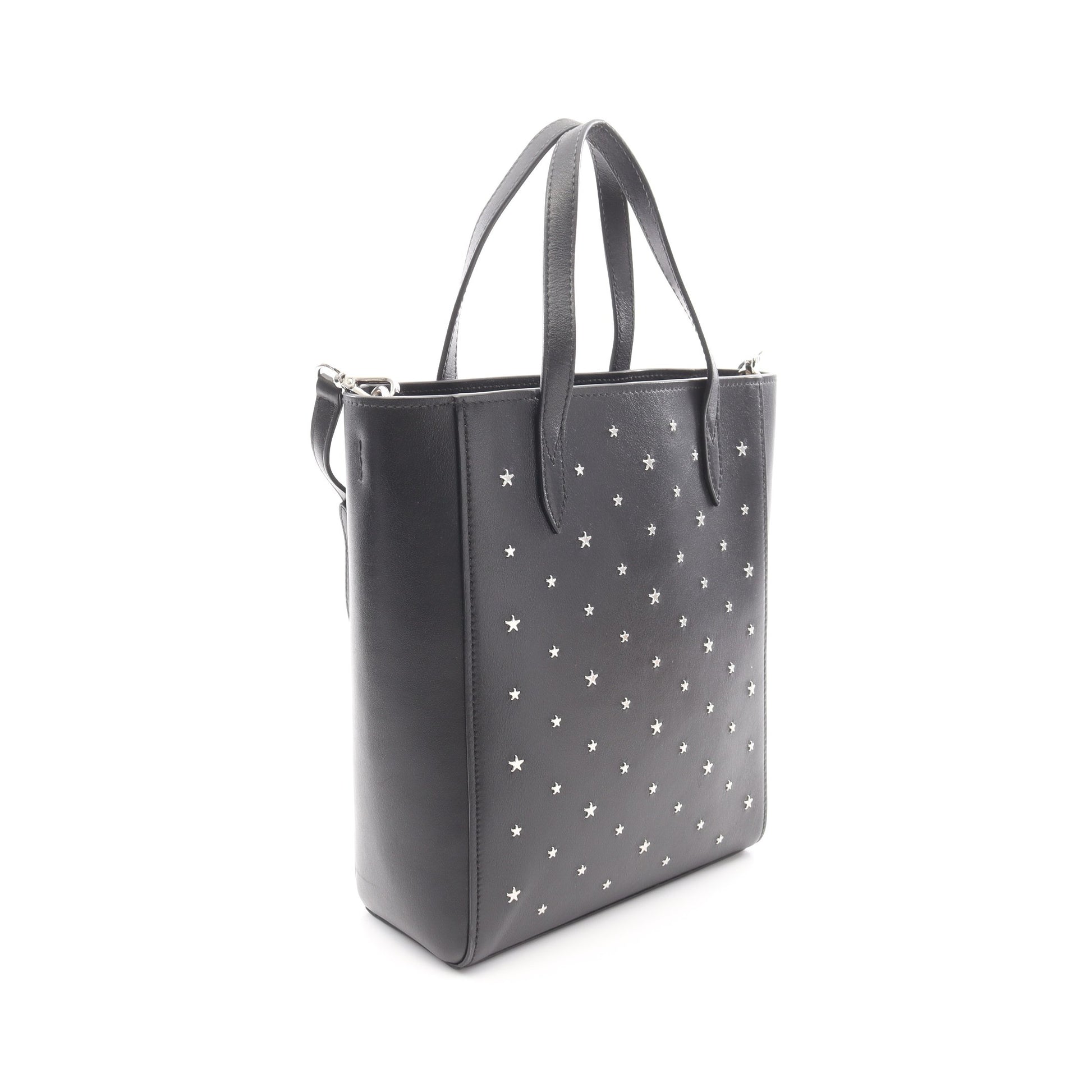 BRIA TOTE N/S ハンドバッグ トートバッグ レザー ブラック スター 