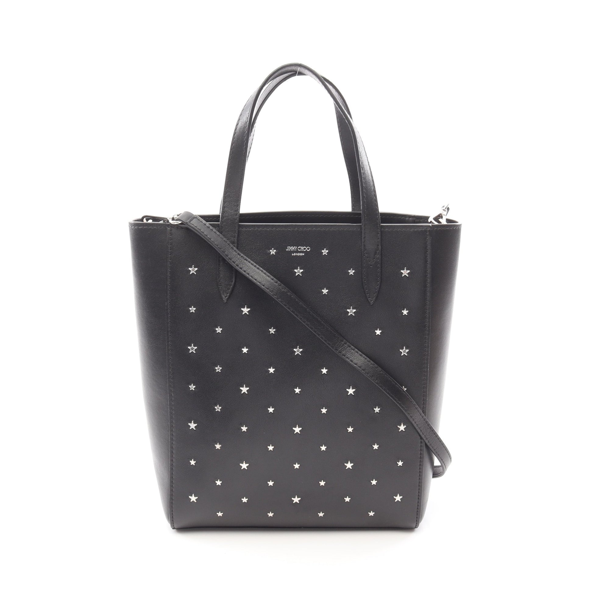 BRIA TOTE N/S ハンドバッグ トートバッグ レザー ブラック スター 