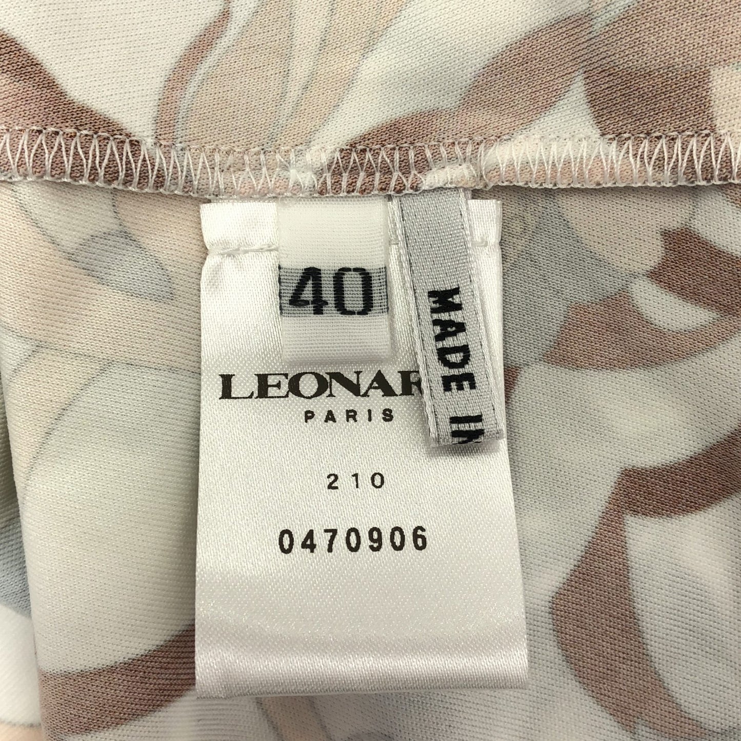 ワンピース ワンピース ナイロン ホワイト レオナール ワンピース LEONARD
