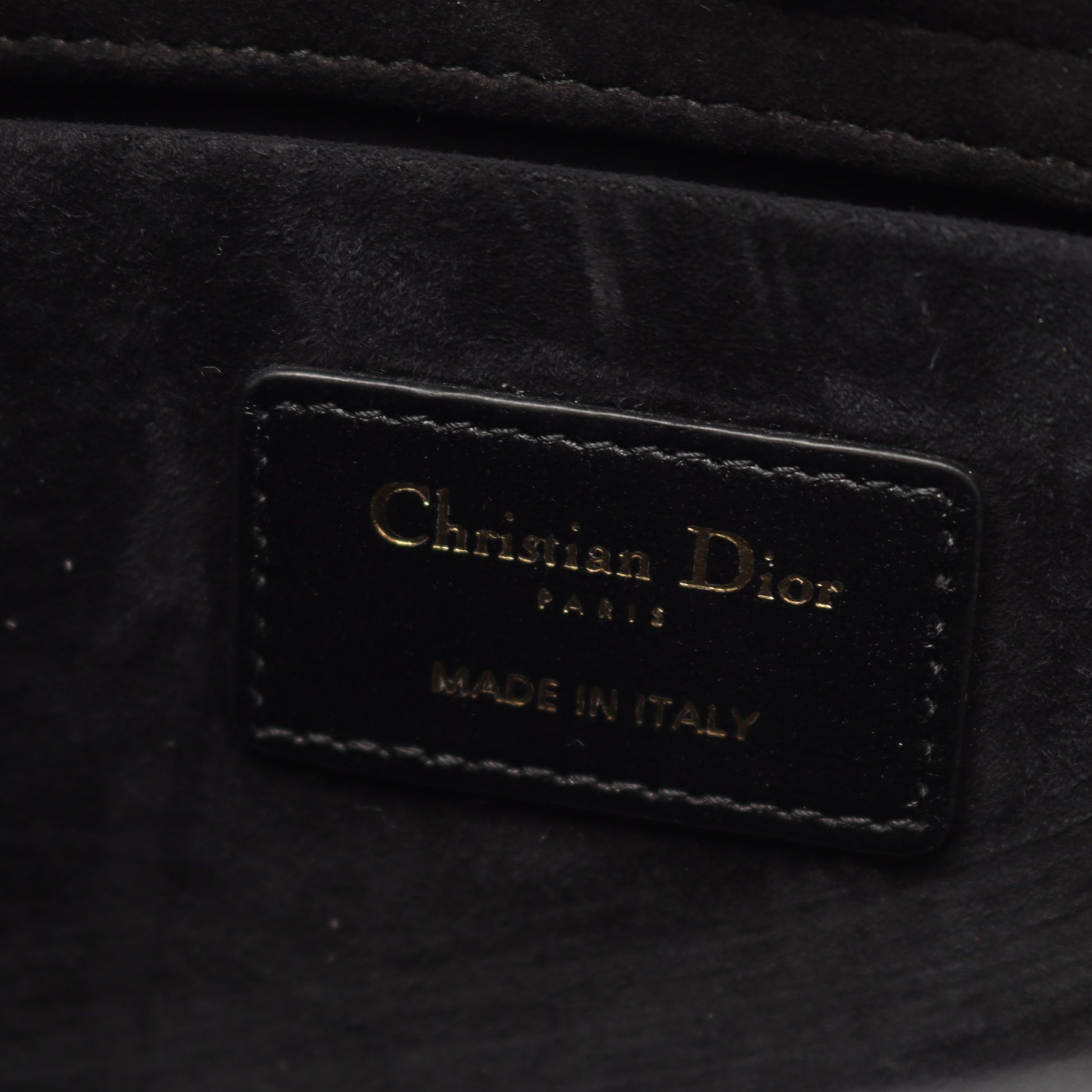 Lady D-Joy ミディアム カナージュ ハンドバッグ レザー ブラック 2WAY クリスチャンディオール バッグ Christian Dior