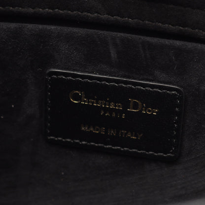 Lady D-Joy ミディアム カナージュ ハンドバッグ レザー ブラック 2WAY クリスチャンディオール バッグ Christian Dior