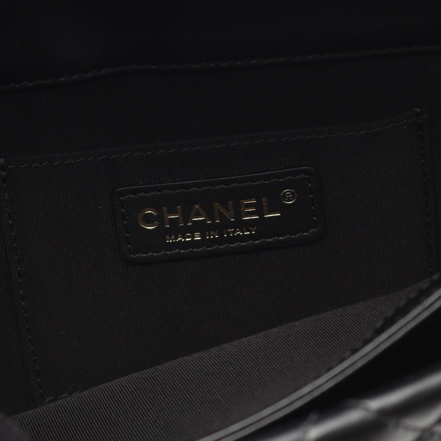 マトラッセ クラッチバッグ ラムスキン ブラック ゴールド金具 シャネル バッグ CHANEL