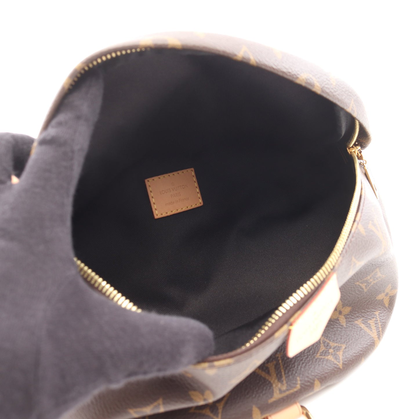 バムバッグ モノグラム ボディバッグ ウエストバッグ PVC レザー ブラウン ルイヴィトン バッグ LOUIS VUITTON