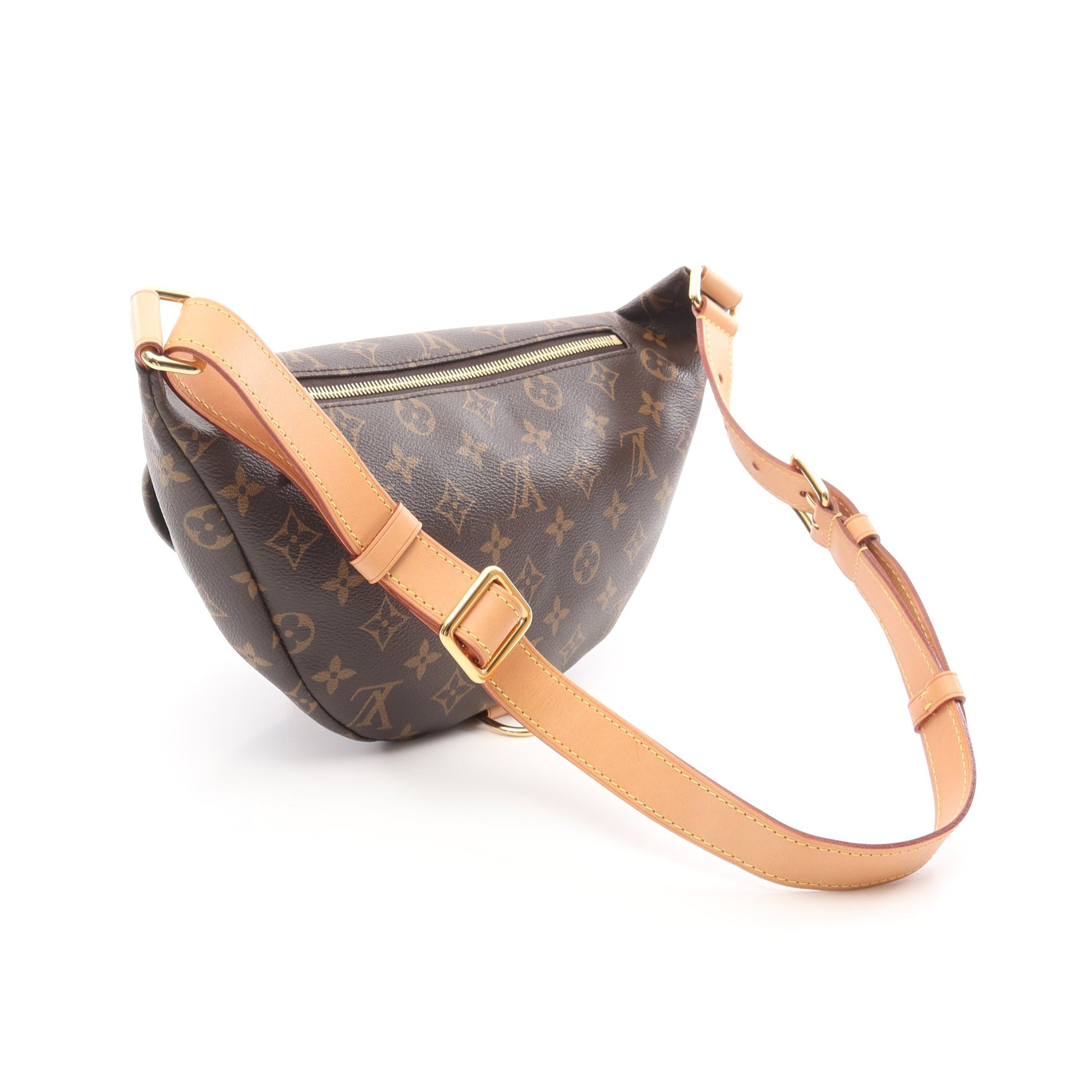 バムバッグ モノグラム ボディバッグ ウエストバッグ PVC レザー ブラウン ルイヴィトン バッグ LOUIS VUITTON
