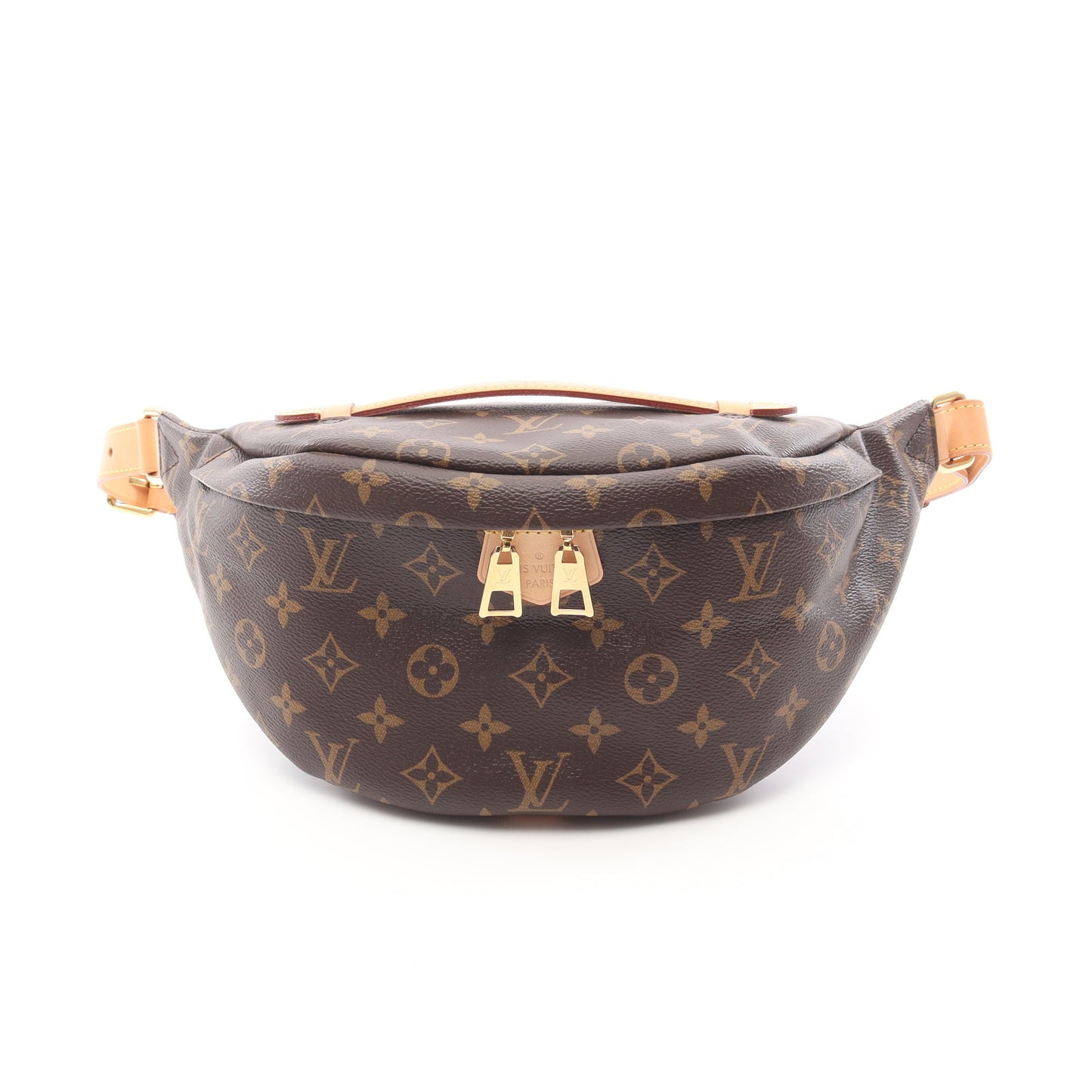 バムバッグ モノグラム ボディバッグ ウエストバッグ PVC レザー ブラウン ルイヴィトン バッグ LOUIS VUITTON