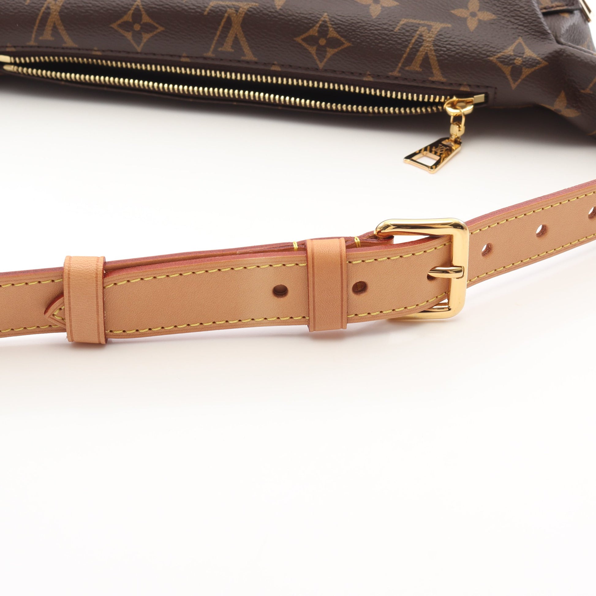 バムバッグ モノグラム ボディバッグ ウエストバッグ PVC レザー ブラウン ルイヴィトン バッグ LOUIS VUITTON