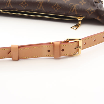 バムバッグ モノグラム ボディバッグ ウエストバッグ PVC レザー ブラウン ルイヴィトン バッグ LOUIS VUITTON