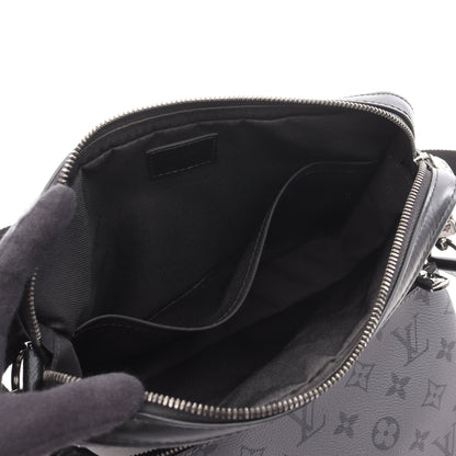 トリオ メッセンジャー モノグラム エクリプス ショルダーバッグ PVC レザー ブラック グレー ルイヴィトン バッグ LOUIS VUITTON