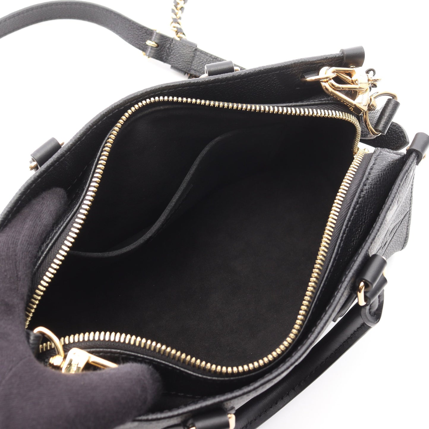 オンザゴーEW モノグラムアンプラント ノワール ハンドバッグ レザー ブラック 3WAY ルイヴィトン バッグ LOUIS VUITTON