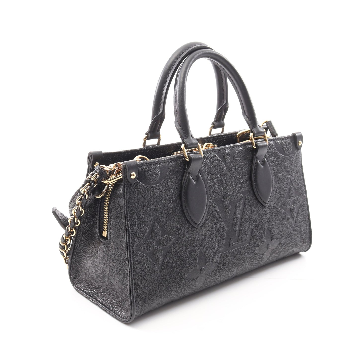 オンザゴーEW モノグラムアンプラント ノワール ハンドバッグ レザー ブラック 3WAY ルイヴィトン バッグ LOUIS VUITTON
