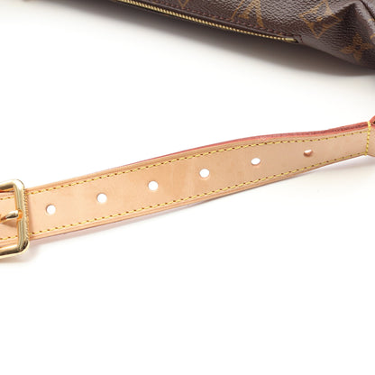 バムバッグ モノグラム ボディバッグ ウエストバッグ PVC レザー ブラウン ルイヴィトン バッグ LOUIS VUITTON