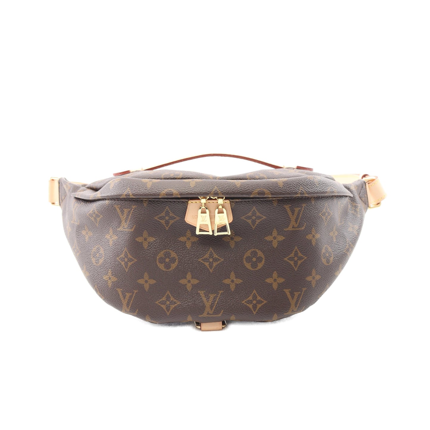 バムバッグ モノグラム ボディバッグ ウエストバッグ PVC レザー ブラウン ルイヴィトン バッグ LOUIS VUITTON