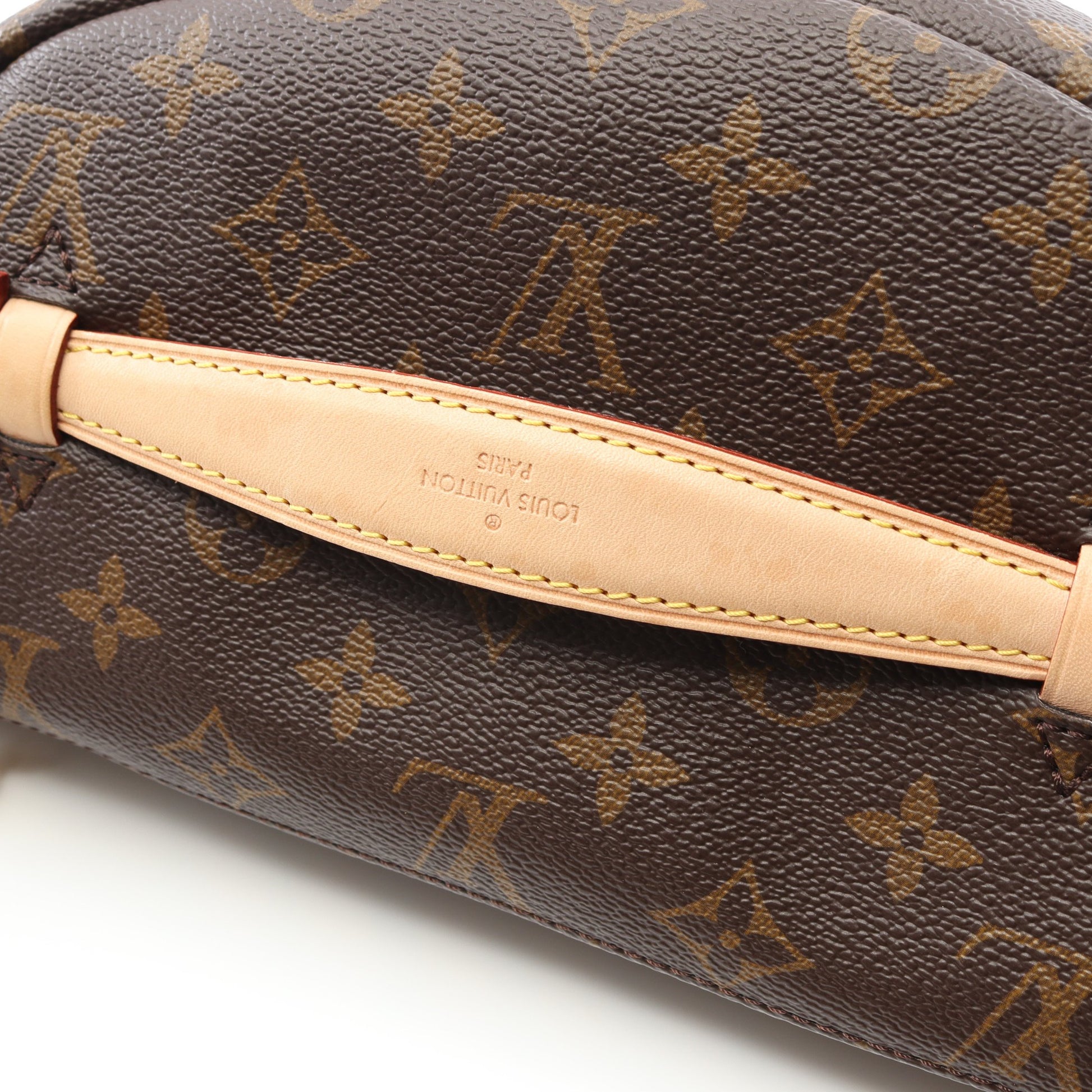 バムバッグ モノグラム ボディバッグ ウエストバッグ PVC レザー ブラウン ルイヴィトン バッグ LOUIS VUITTON