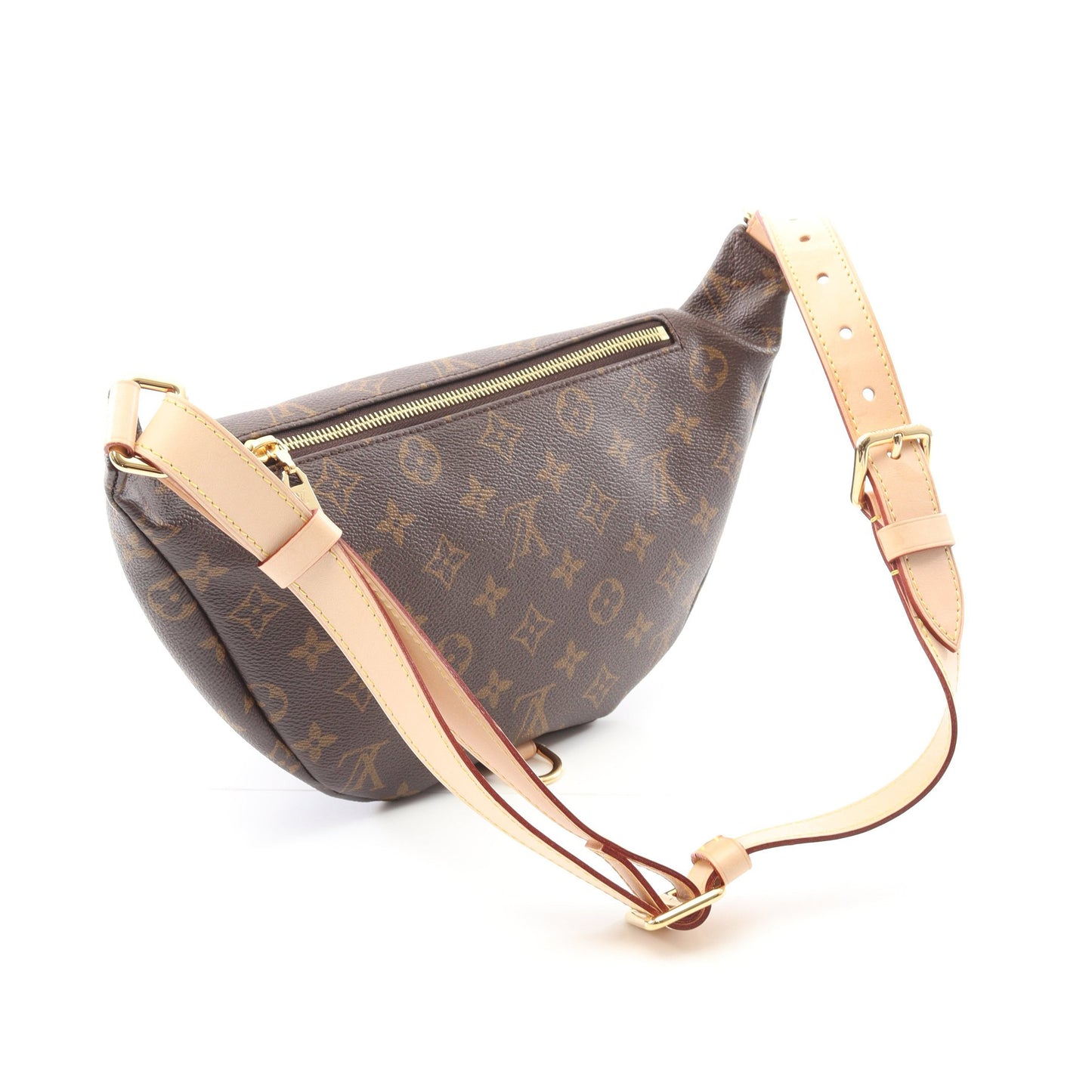 バムバッグ モノグラム ボディバッグ ウエストバッグ PVC レザー ブラウン ルイヴィトン バッグ LOUIS VUITTON