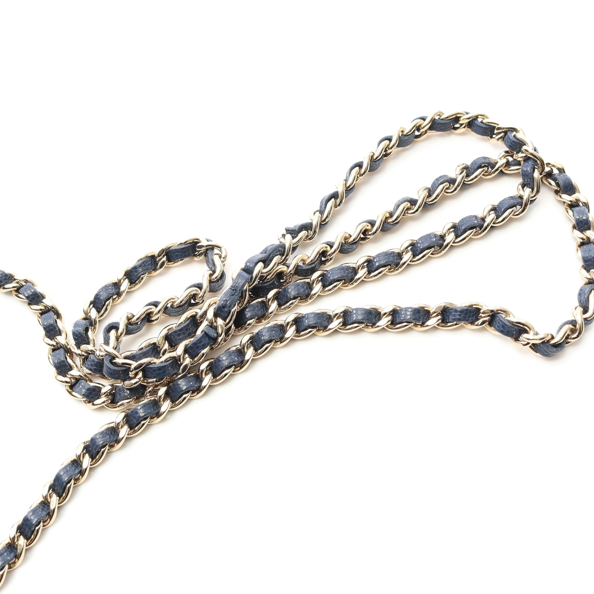 マトラッセ チェーンウォレット キャビアスキン ネイビー ゴールド金具 シャネル バッグ CHANEL