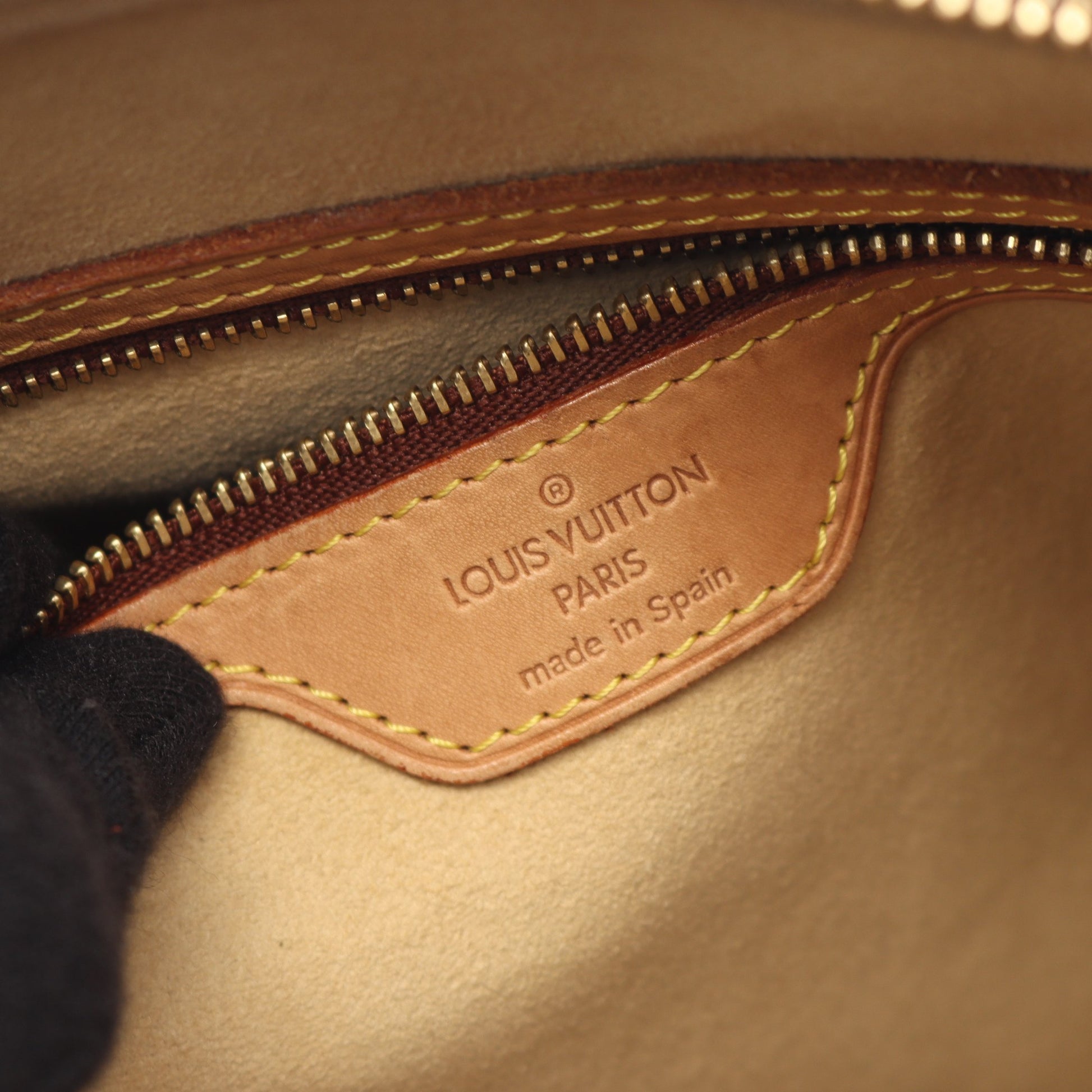 ルーピングGM モノグラム ショルダーバッグ PVC レザー ブラウン ルイヴィトン バッグ LOUIS VUITTON