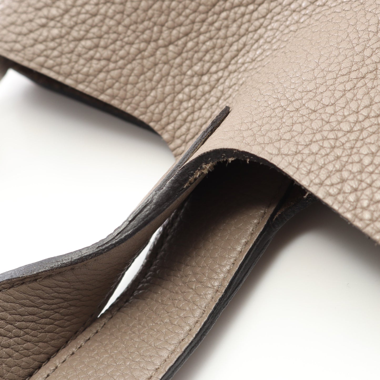 ピコタンロックMM ハンドバッグ トリヨンクレマンス グレーブラウン シルバー金具 D刻印 エルメス バッグ HERMES