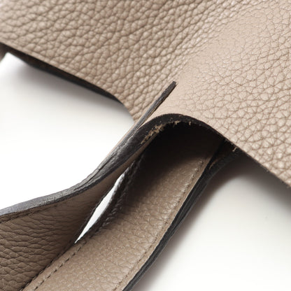 ピコタンロックMM ハンドバッグ トリヨンクレマンス グレーブラウン シルバー金具 D刻印 エルメス バッグ HERMES