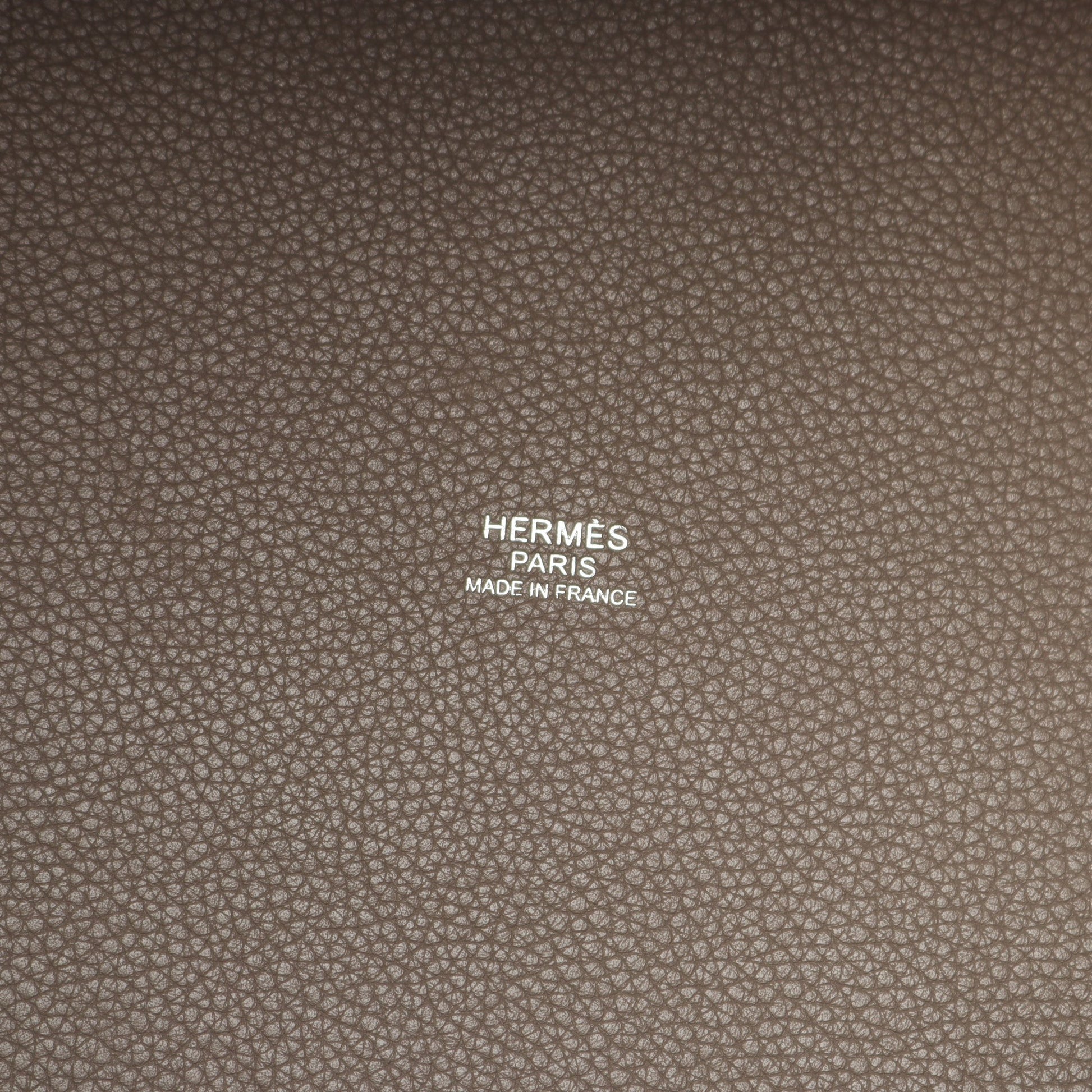 ピコタンロックMM ハンドバッグ トリヨンクレマンス グレーブラウン シルバー金具 D刻印 エルメス バッグ HERMES