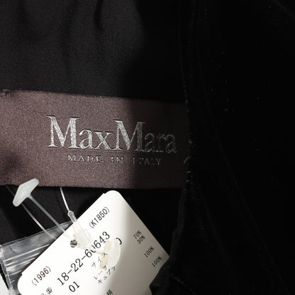 ワンピース 長袖 ビスコース ベロア ブラック マックスマーラ ワンピース Max Mara