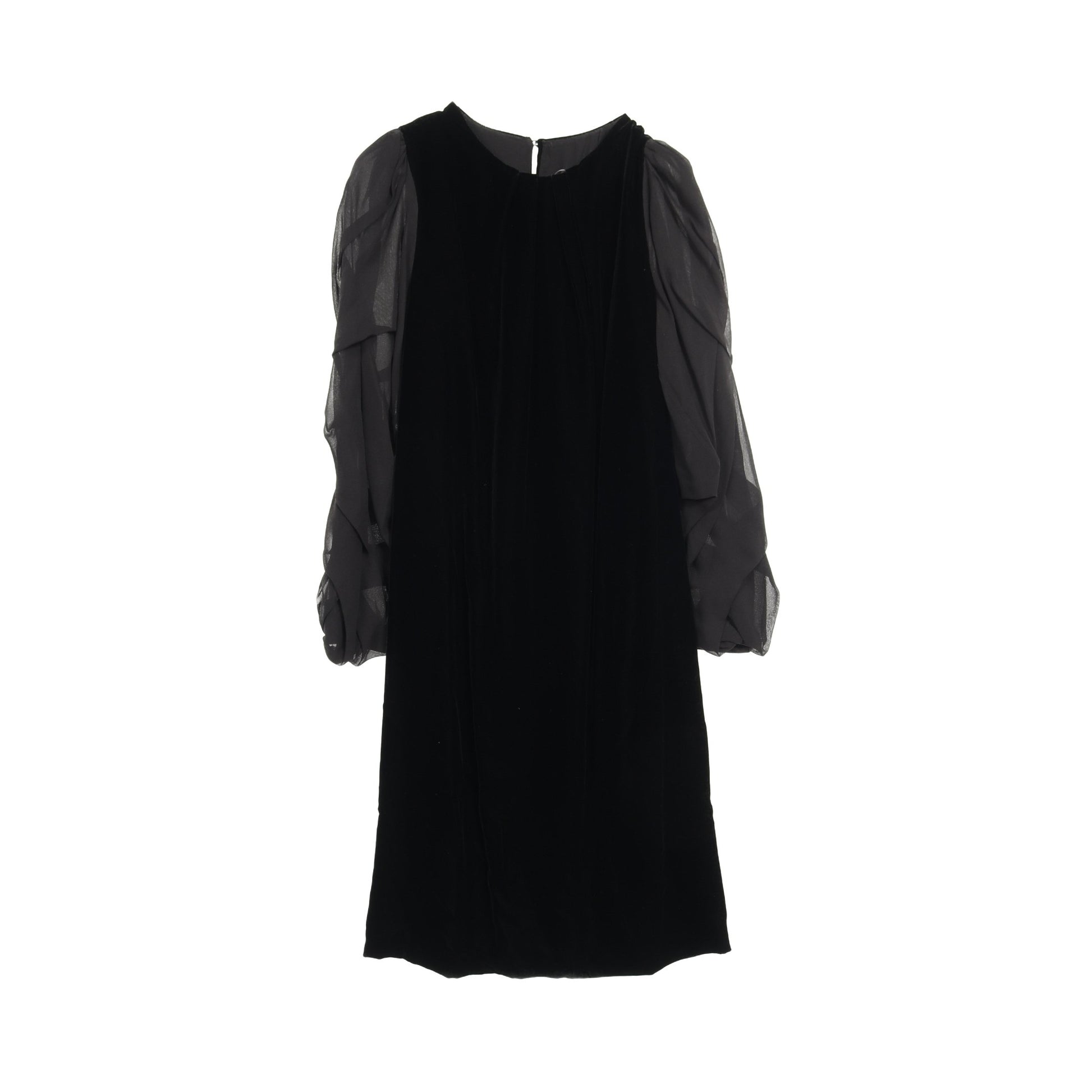 ワンピース 長袖 ビスコース ベロア ブラック マックスマーラ ワンピース Max Mara