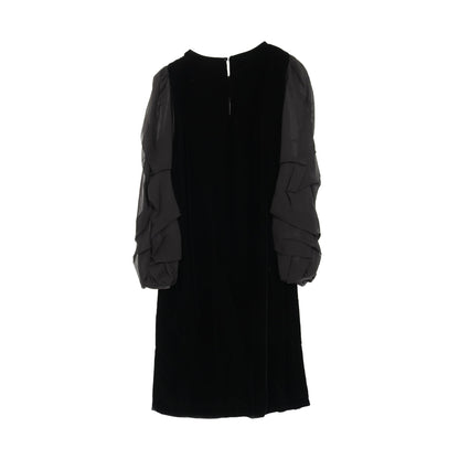 ワンピース 長袖 ビスコース ベロア ブラック マックスマーラ ワンピース Max Mara