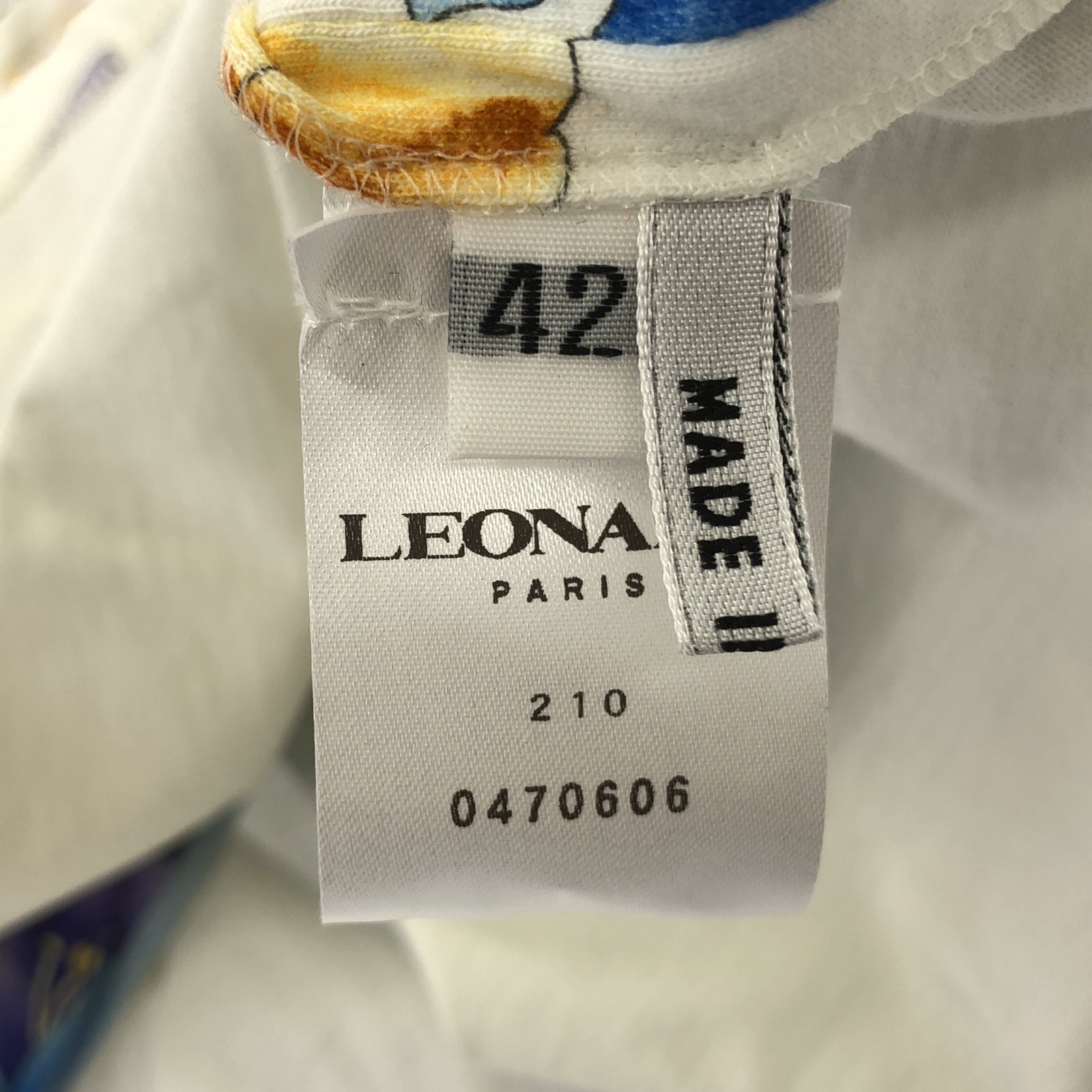 ワンピース ワンピース コットン ホワイト レオナール ワンピース LEONARD