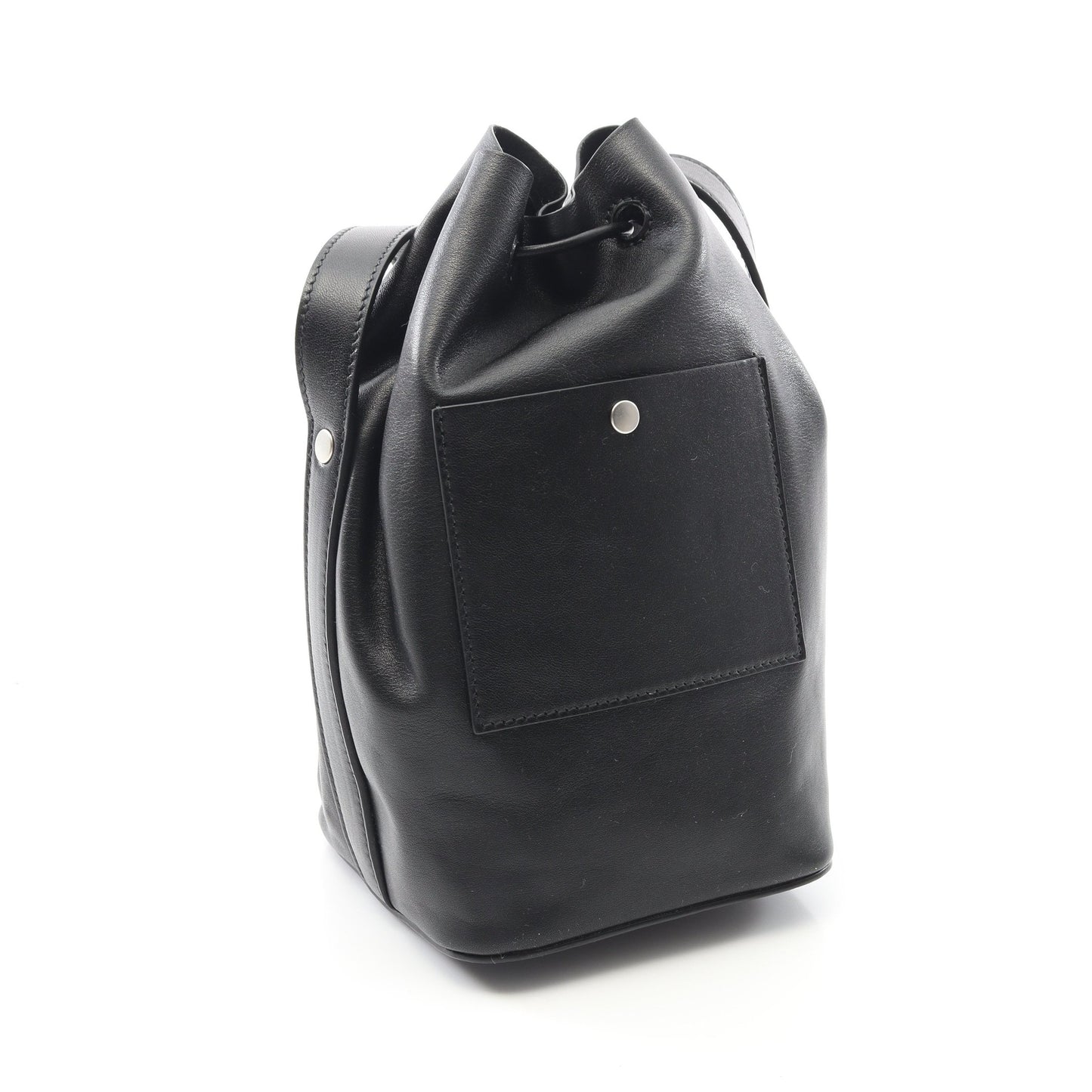 ドローストリング ショルダーバッグ レザー ブラック ジルサンダー バッグ JIL SANDER