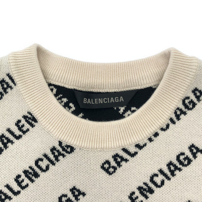 ニット ニット コットン アイボリー バレンシアガ トップス BALENCIAGA