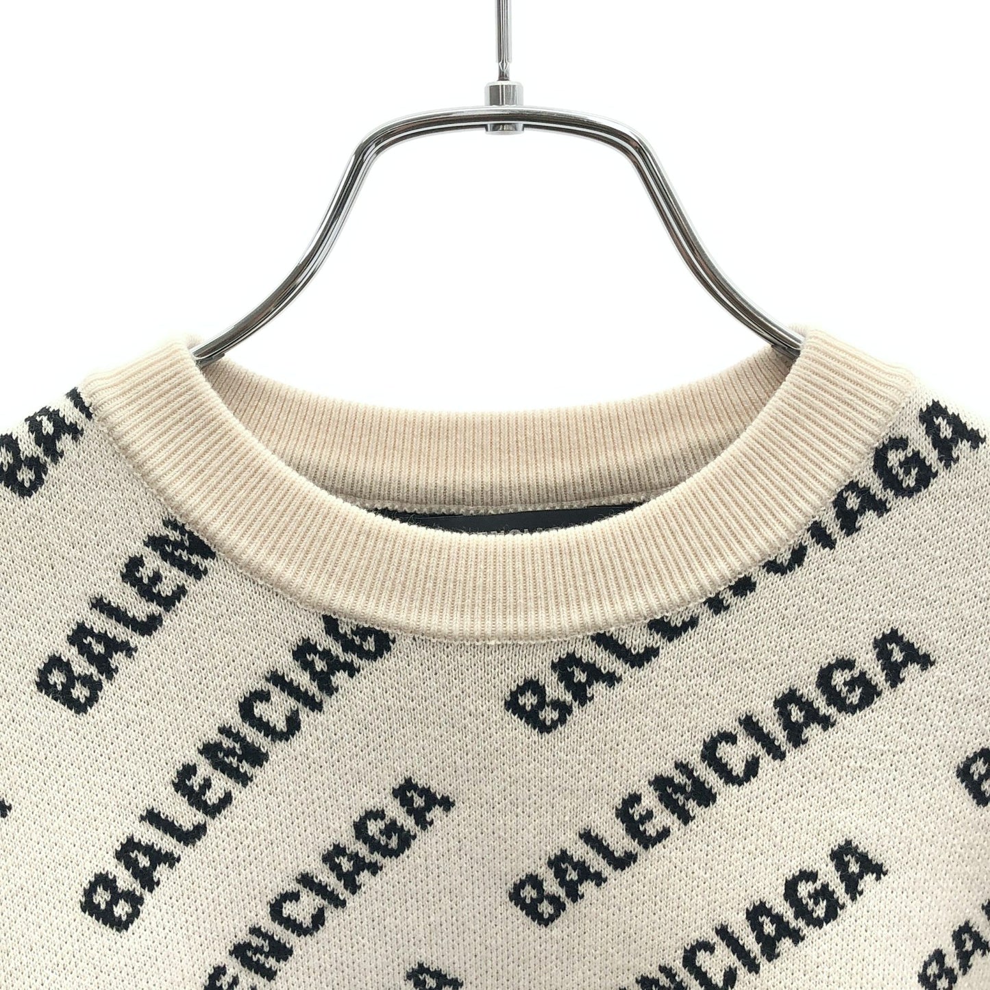 ニット ニット コットン アイボリー バレンシアガ トップス BALENCIAGA